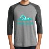 District DM136 Adult Perfect Tri 3/4 Sleeve Raglan Thumbnail