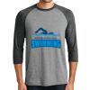 District DM136 Adult Perfect Tri 3/4 Sleeve Raglan Thumbnail